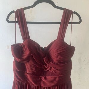 Elyse Birdy Grey dress in Merlot